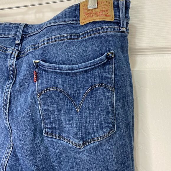 Levi’s mid rise skinny blue jeans, size 18 - Picture 10 of 11